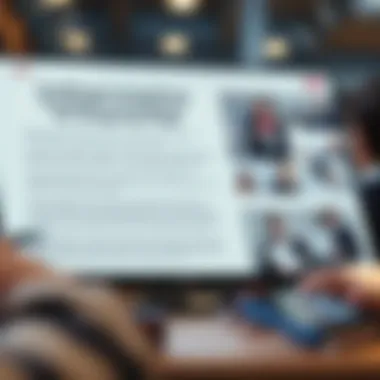 Content strategy highlighting key messages on a landing page