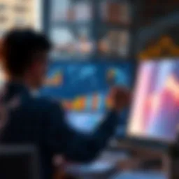 Market research analysis with charts and graphs