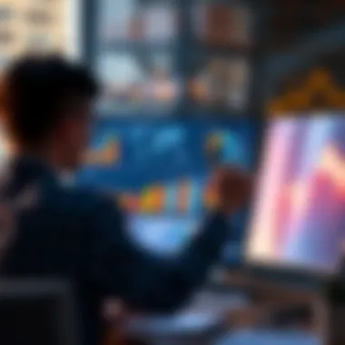 Market research analysis with charts and graphs