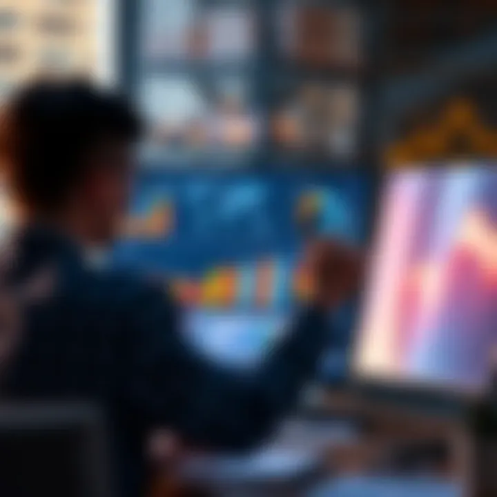 Market research analysis with charts and graphs