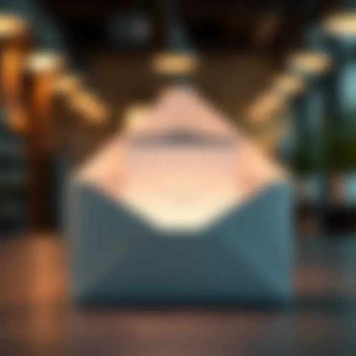 Email deliverability concept with a clear inbox