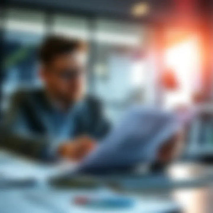 Financial Assessment for Business Revival A business consultant analyzing financial reports