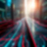 A conceptual graphic illustrating the intersection of technology and entrepreneurship