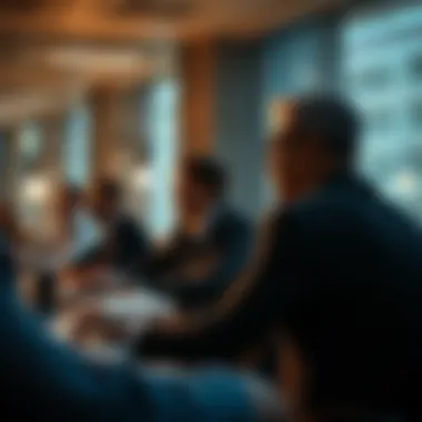 Strategic sales training session in action