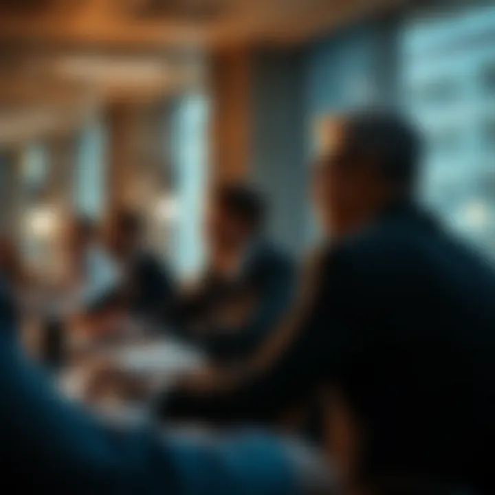 Strategic sales training session in action