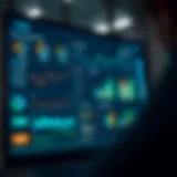 A digital dashboard showcasing CRM analytics