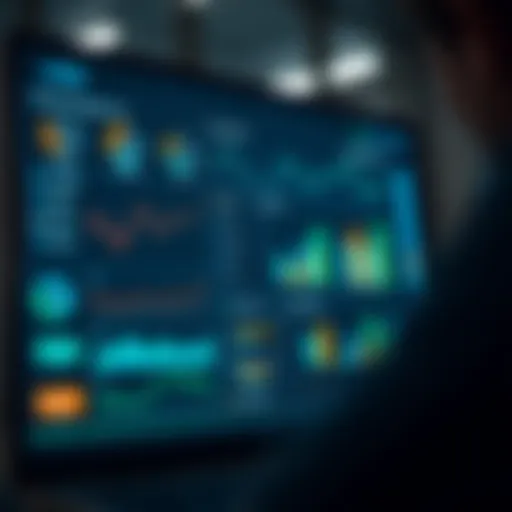 A digital dashboard showcasing CRM analytics