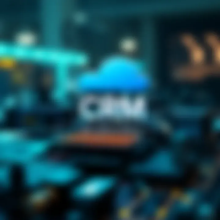 A visual representation of CRM components and their interactions.
