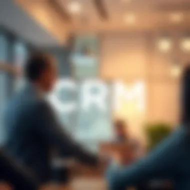 A graphic showcasing the impact of CRM on customer relationships and business growth.