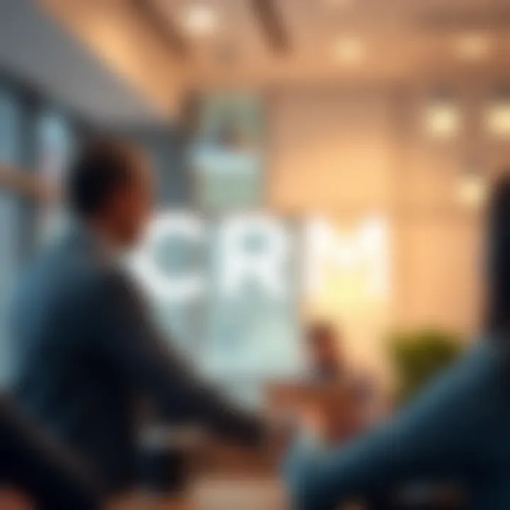 A graphic showcasing the impact of CRM on customer relationships and business growth.
