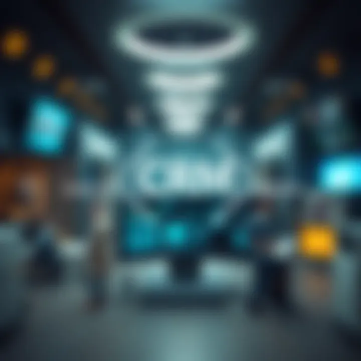 Visual representation of different types of CRM systems