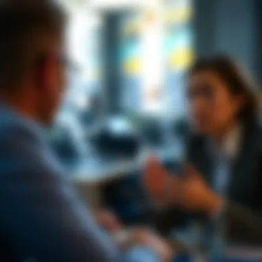 Engaging High-Value Leads An individual engaging with a high-value lead