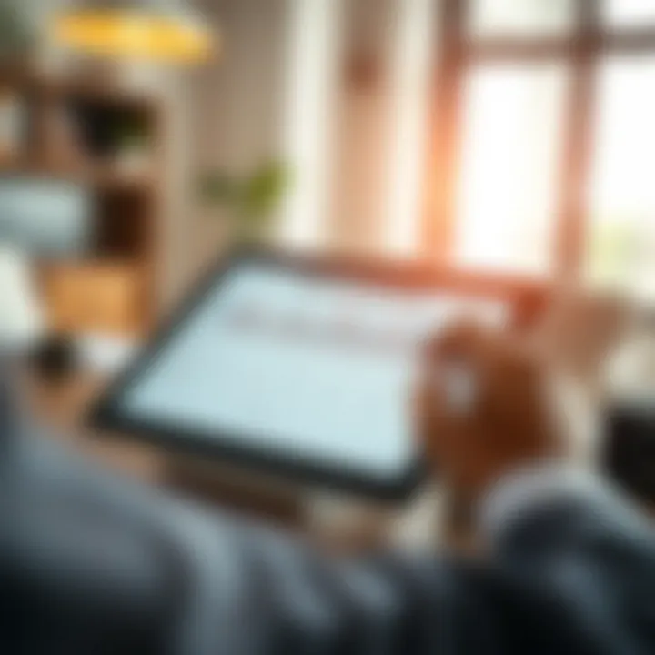 Crafting a Sales Strategy A strategic sales plan on a digital tablet