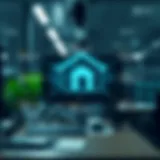 A visual representation of mortgage CRM system features