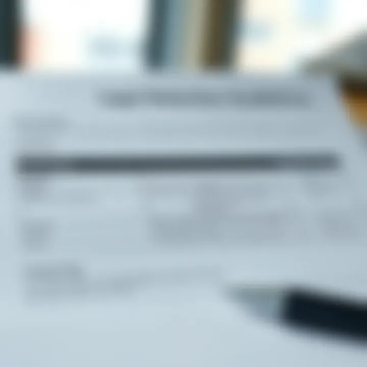 Chart showing legal retention requirements