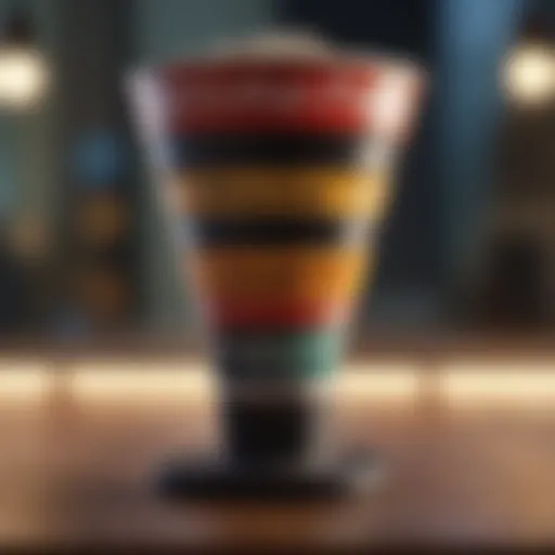 Illustration showcasing the stages of a sales funnel