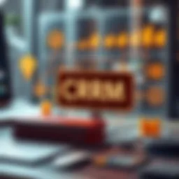 Visual representation of CRM components