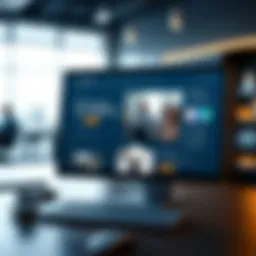 A sleek and modern web interface showcasing user engagement features