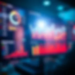 Visual representation of website visitor analytics