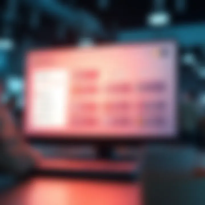 User experience flow demonstrating navigation on a landing page