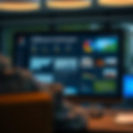 Visual representation of AdWords dashboard showcasing various ad formats.